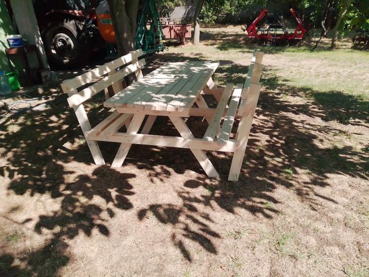 Hükümdar Ahşap 8 Kişilik Sırtlı Piknik Masası 